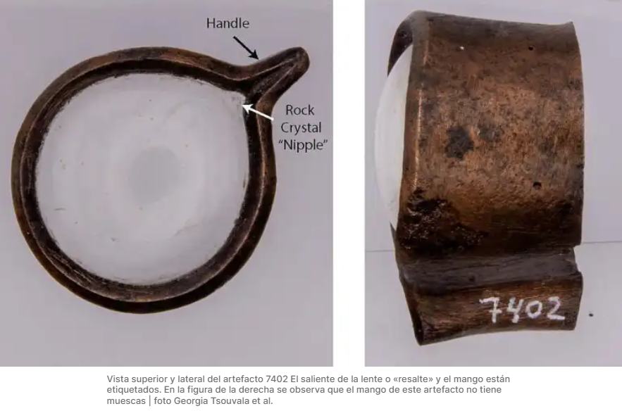 Estos objetos son los primeros lentes de aumento conocidos del mundo antiguo mediterráneo.