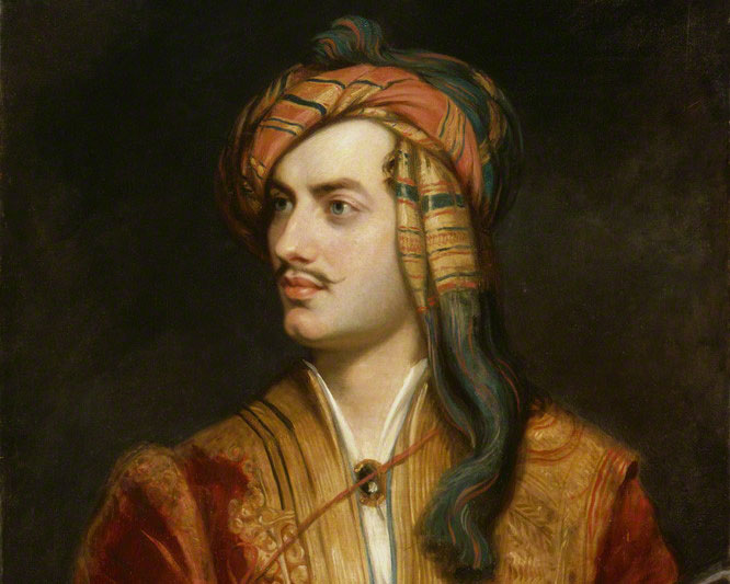 Retrato de Lord Byron.