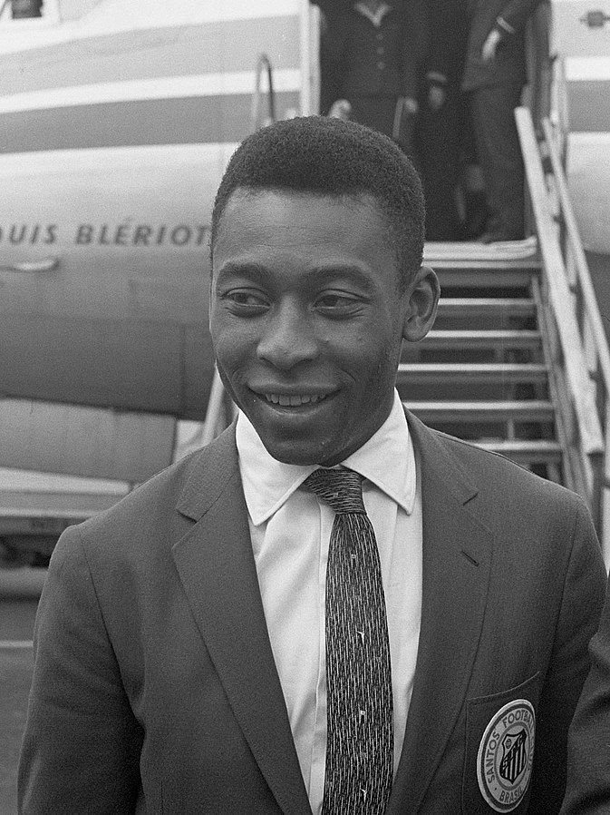 Pelé durante su primera época en el Santos.