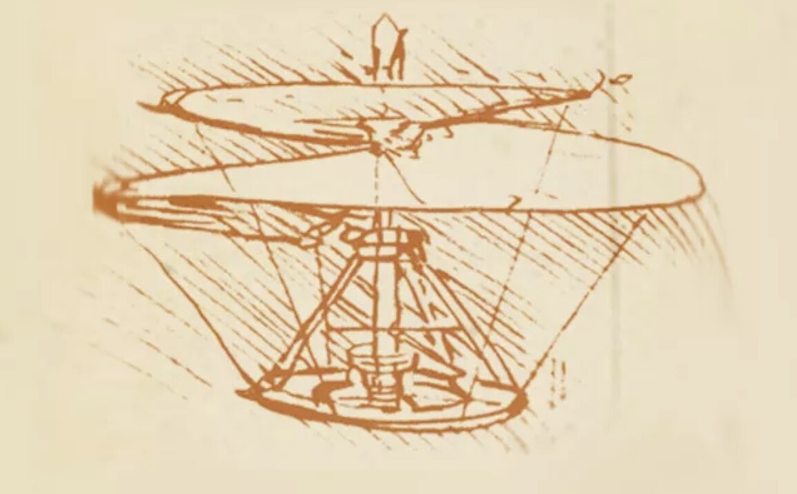 El plano original de Leonardo da Vinci.