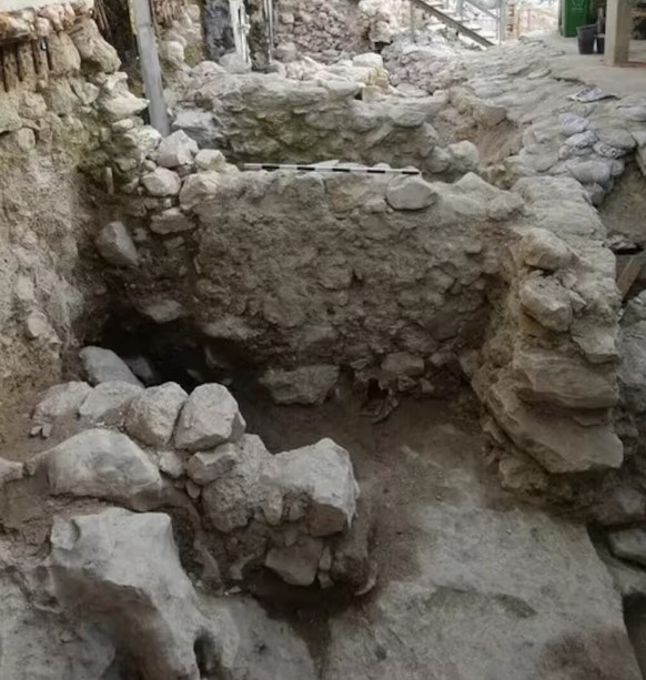 Restos del muro de David en Jerusalém