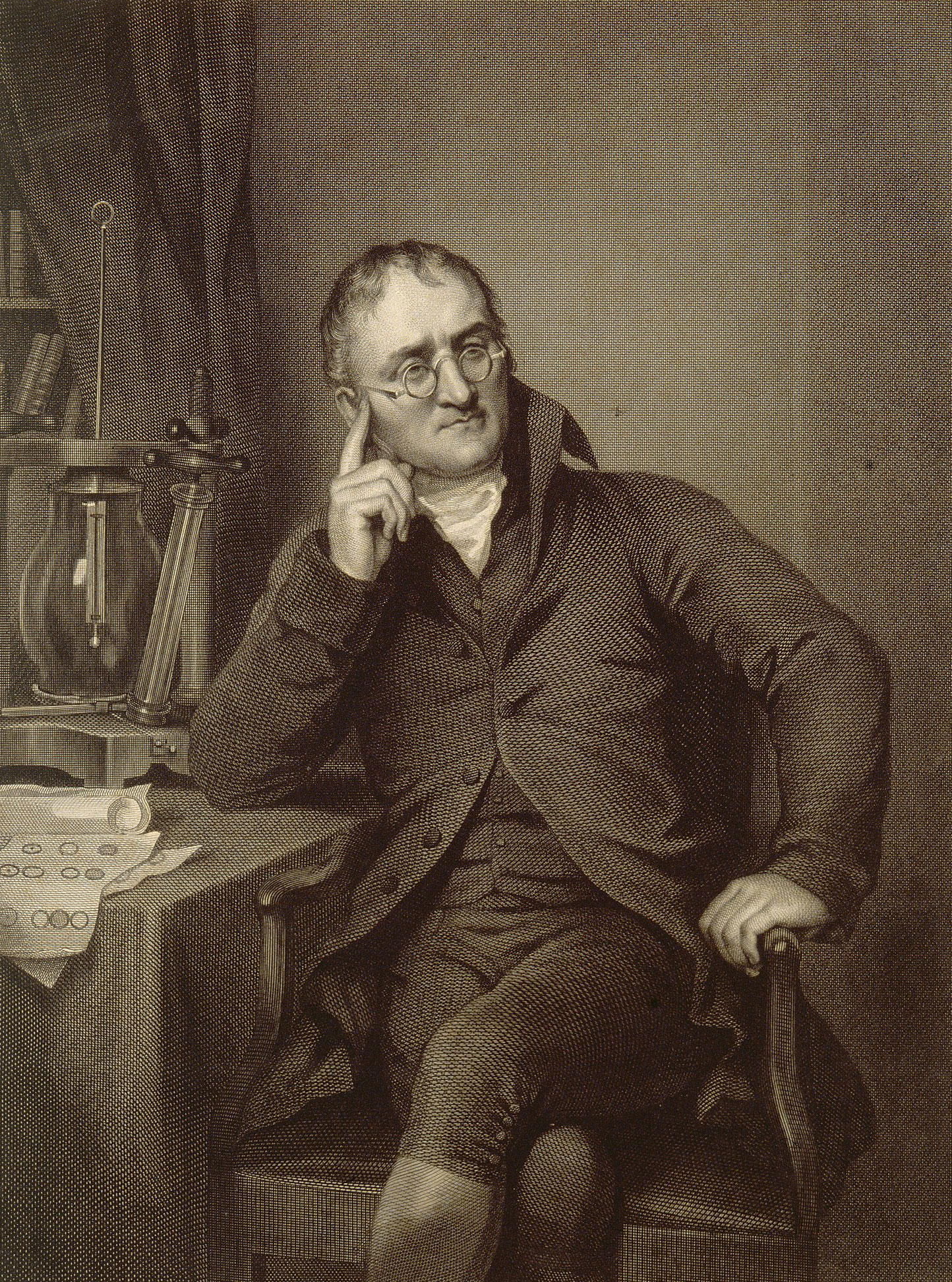 Retrato de John Dalton.