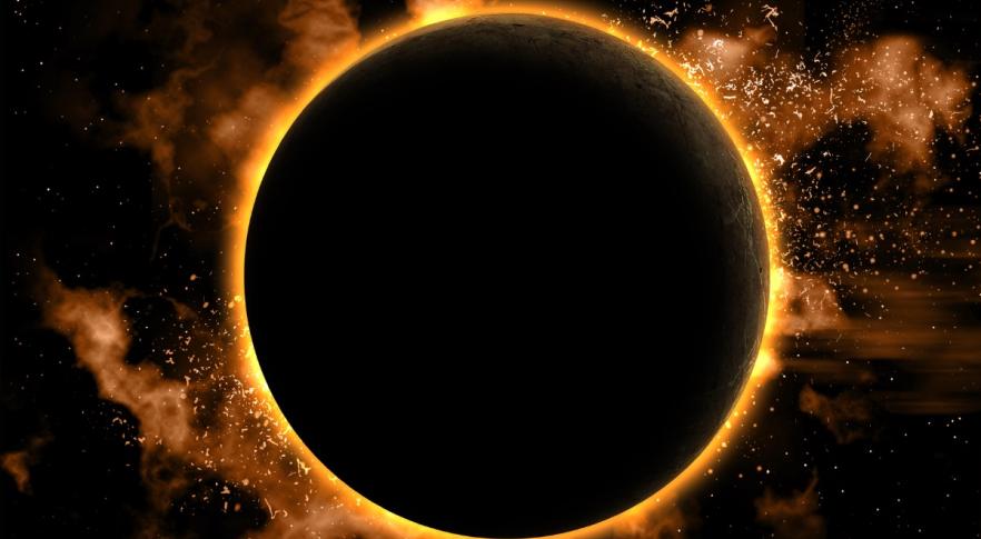un eclipse solar extremadamente raro