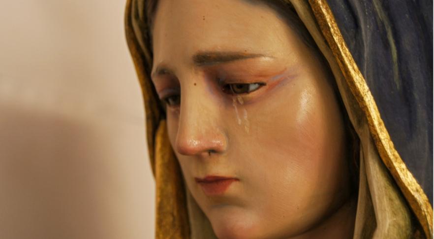 La Virgen lloró en una iglesia