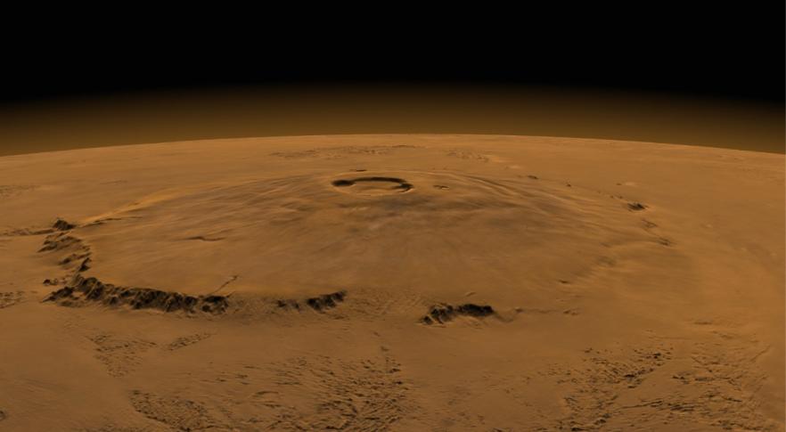 El volcán más alto del Sistema Solar prueba que Marte tuvo agua en el pasado