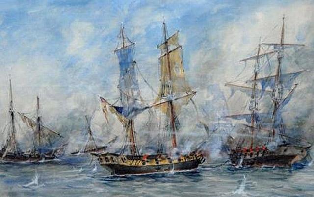 Debuta la flota de guerra de Buenos Aires en el Combate de San Nicolás-0