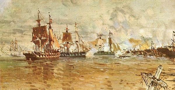 Fuerzas argentinas se baten contra una flota anglo-francesa en la Batalla de Obligado-0