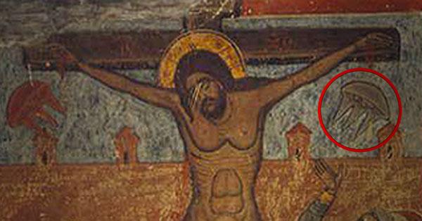 ¿Platillos voladores en un antiguo fresco bizantino?-0