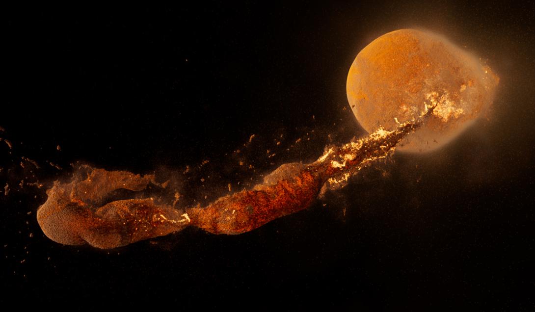 Así se formó la Luna: la Nasa mostró cómo fue el choque de un planeta contra la Tierra (VIDEO)-0